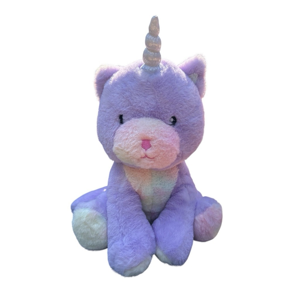 FAO Schwarz Glow Brights Kittycorn 15" Plush Unicorn Cat 2020 Toy Plush w/Sound